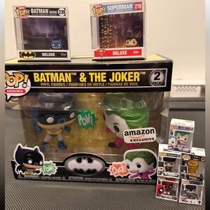 Batman DC Universe Funko Pop Vinyl Figures Lot + Bitty Pop Deadpool